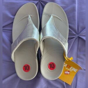 FitFlop Lulu Gold 288-010 Sz 10 NWT